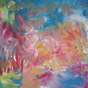 beautiful, colorful abstract astrological channeled painting