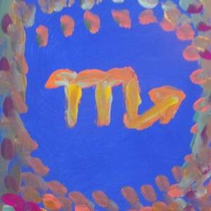 astrology painting of zodiac sign scorpio