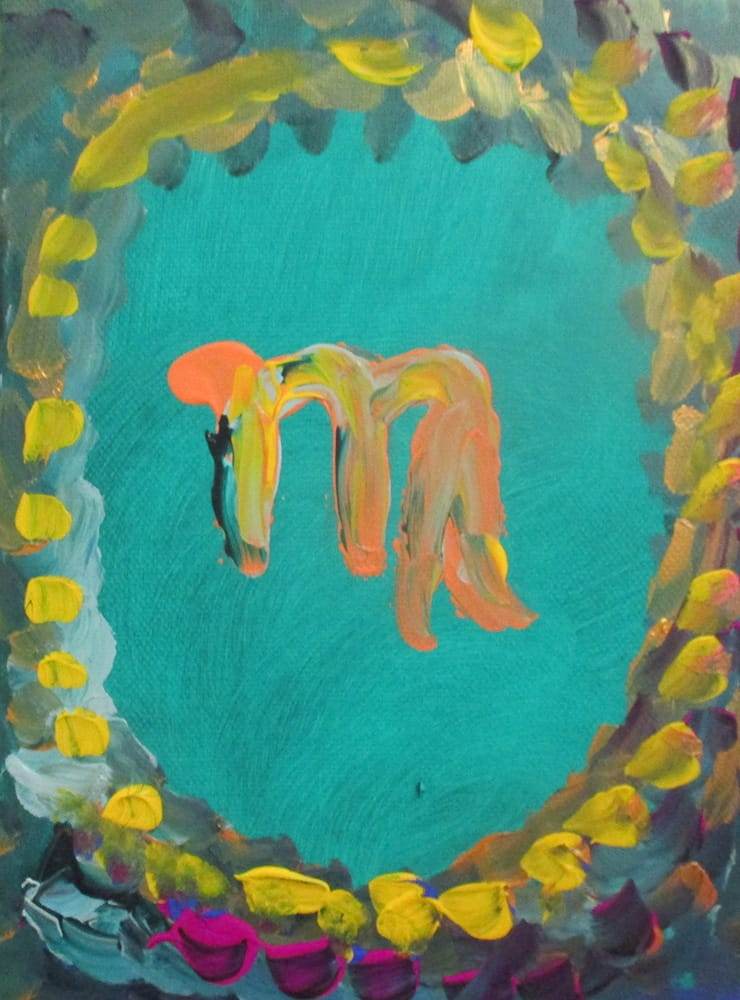 astrology painting of zodiac sign virgo