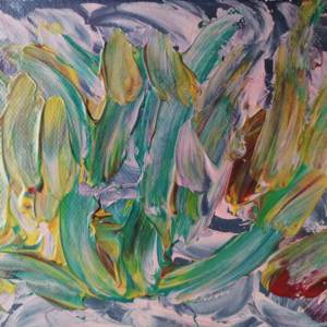 beautiful, colorful abstract astrological channeled painting