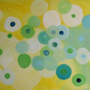 beautiful, colorful abstract astrological channeled painting