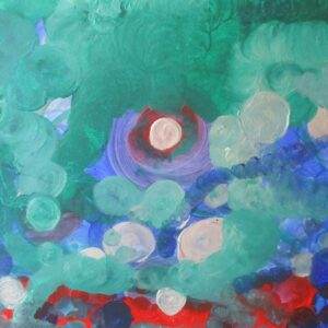 beautiful, colorful abstract astrological channeled painting